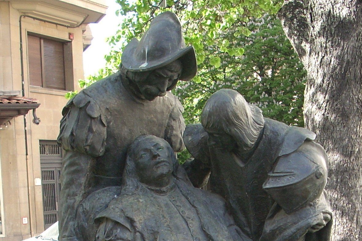 The wounded Ignatius of Loyola, Pamplona, Spain - 03.JPG